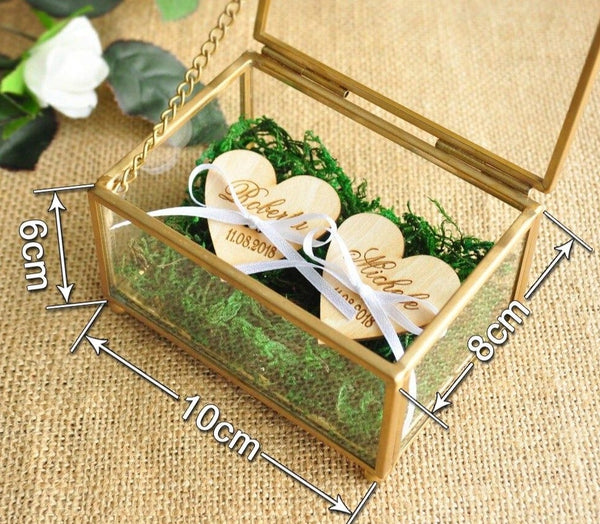 Boîte à bagues en verre personnalisée – Forest USB®