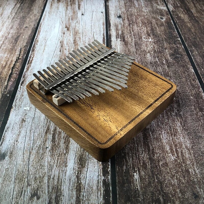 Kalimba en Bois Massif - 17 Touches - Personnalisable