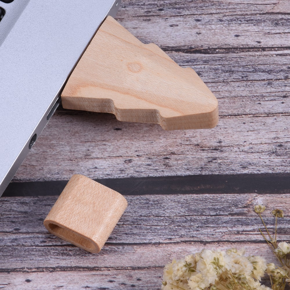 Sapin USB en bois personnalisable