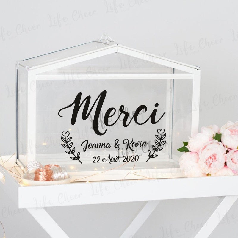 Autocollants personnalisés pour boîtes/ panneaux/ mirroirs 