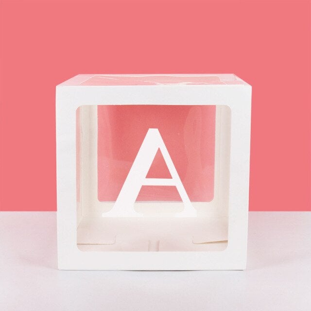 Boîte transparente ABCDEFG... Alphabet Premier anniversaire 