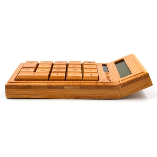 Calculatrice en bois solaire - Forest USB®