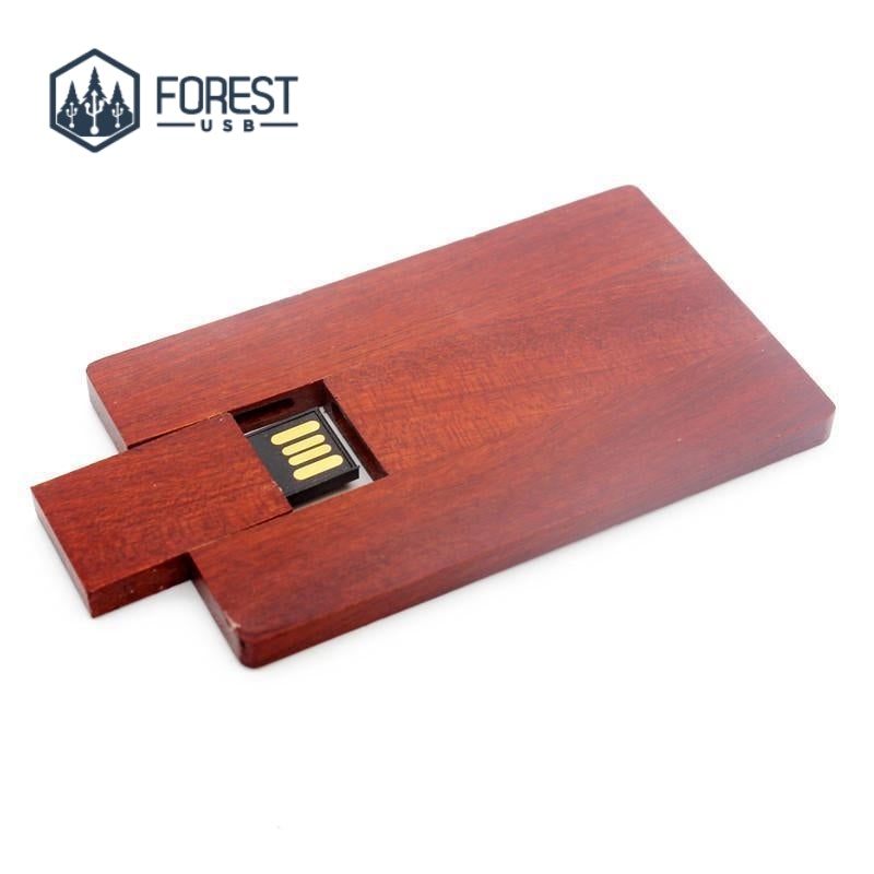 Carte Affaires USB Teinte Acajou - Forest USB®