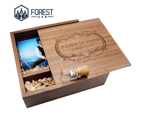 Coffret Mariage Bouchon en Liège USB - Forest USB®