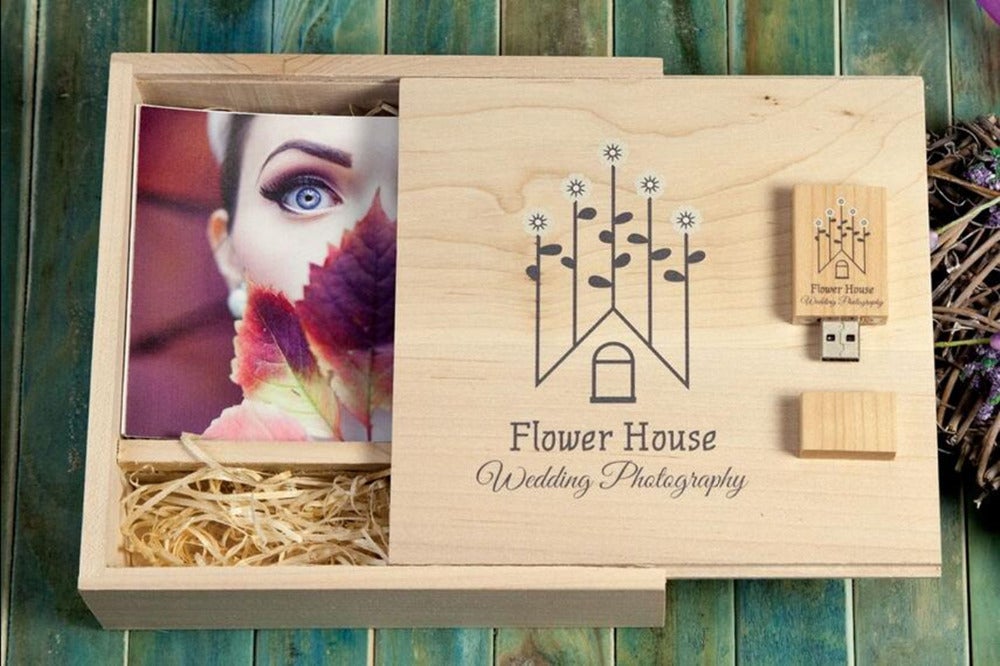 Coffret Mariage Premium USB Érable - Forest USB®