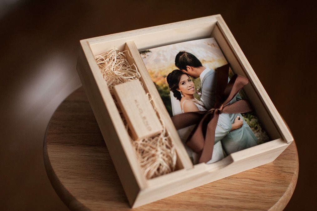 Coffret Mariage Premium USB Érable - Forest USB®