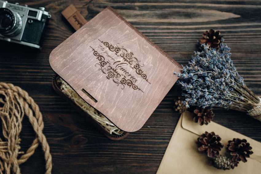 Coffret Mariage Vintage [ Cliquez ici pour Personnaliser ] - Forest USB®