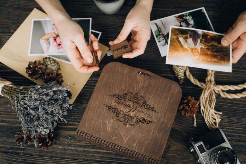 Coffret Mariage Vintage [ Cliquez ici pour Personnaliser ] - Forest USB®