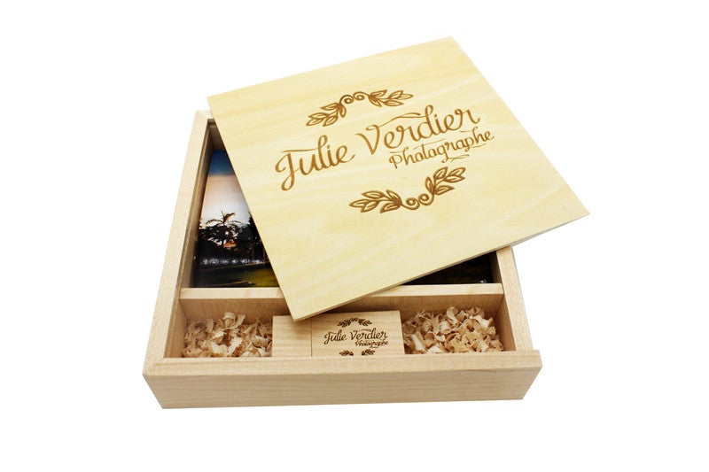 Coffret Premium Mariage x20 Personnalisable - Forest USB®