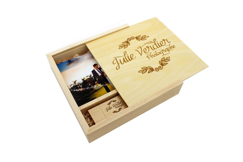 Coffret Premium Mariage x20 Personnalisable - Forest USB®