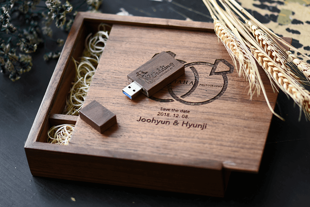 Coffret USB Mariage Sur-Mesure - 205*205mm - Personnalisable