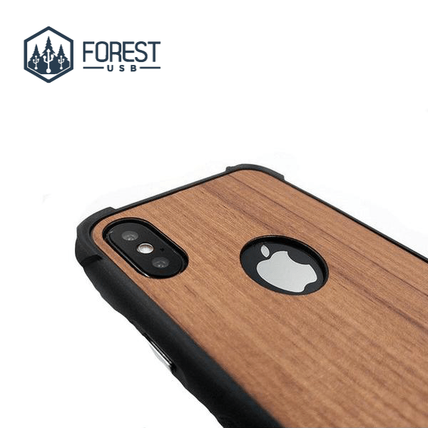 Coque iPhone en bois Fait Main - Forest USB®