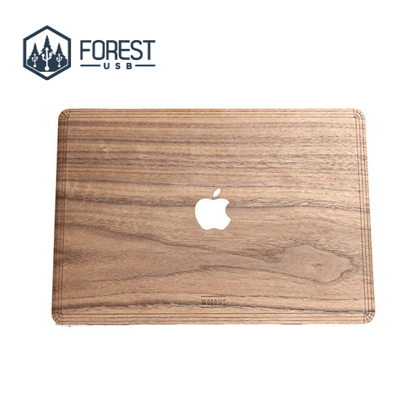 Coque Mac bois véritable Noyer - Forest USB®