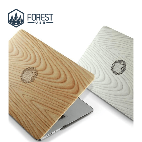 Coque Macbook Style Bois Clair - Forest USB®