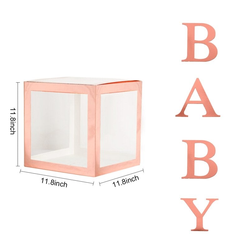 Cube avec lettres de l’alphabet pour decoration anniversaire