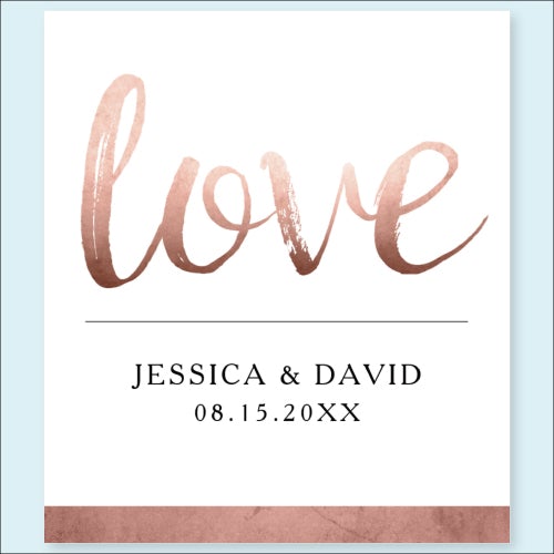 Étiquettes de bouteille de vin personnalisées pack x20 