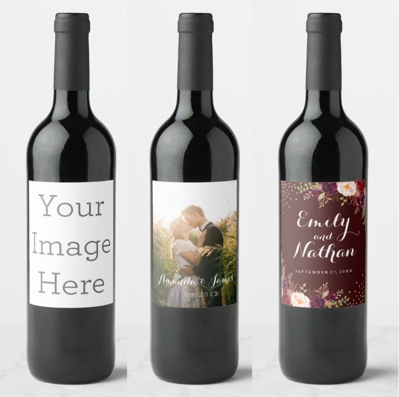 Pack étiquettes bouteille de vin personnalisées