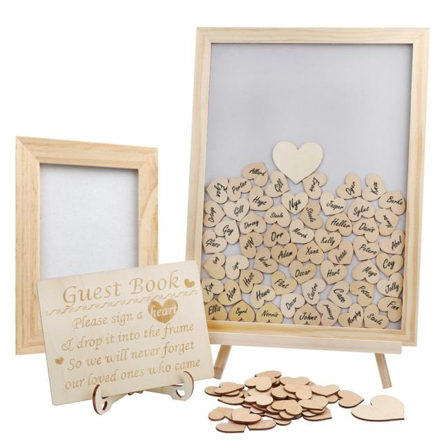 Livre d’or de mariage personnalisé -Boîte pour dépôt de 
