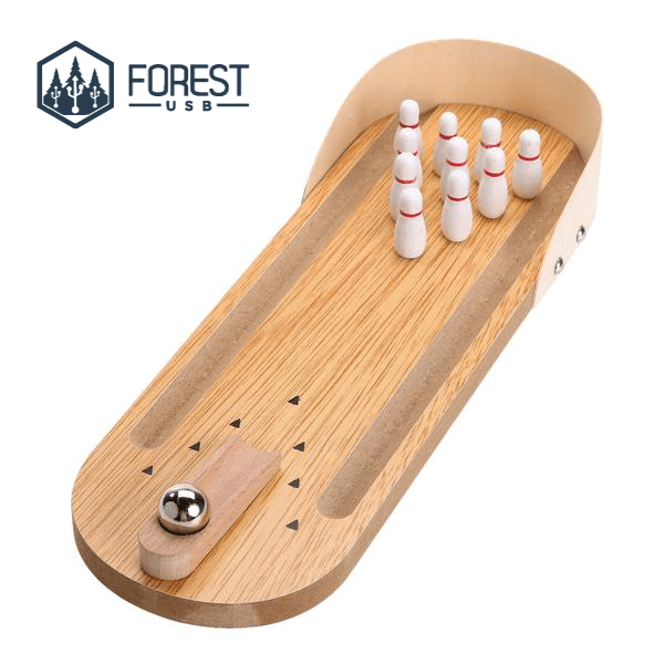 Mini Bowling en Bois - Forest USB®