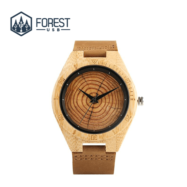 Montre Bois Imprégné Pro - Forest USB®