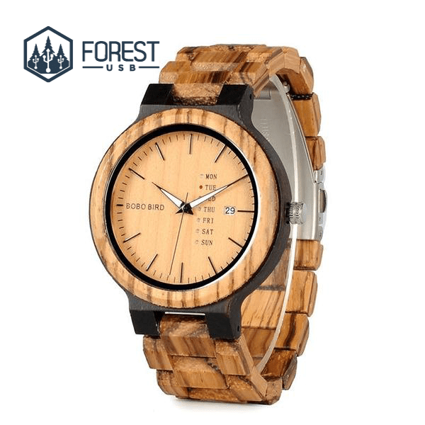 Montre Bois Pro - Forest USB®