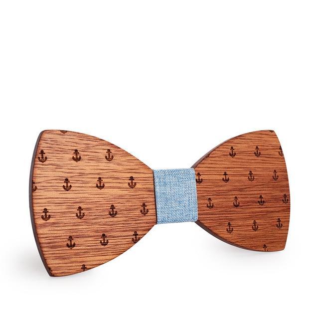 Nœud Bois Motif Ancre - Forest USB®