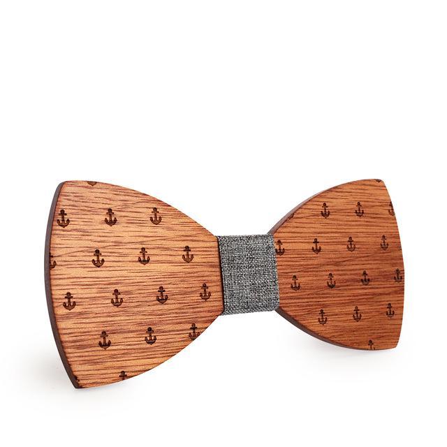 Nœud Bois Motif Ancre - Forest USB®