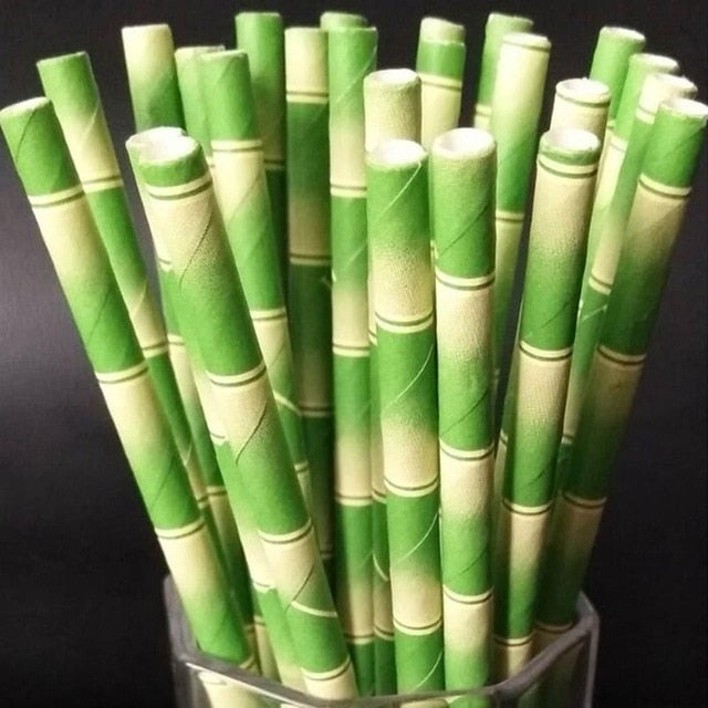 Paille en Papier x 25 - Forest USB®