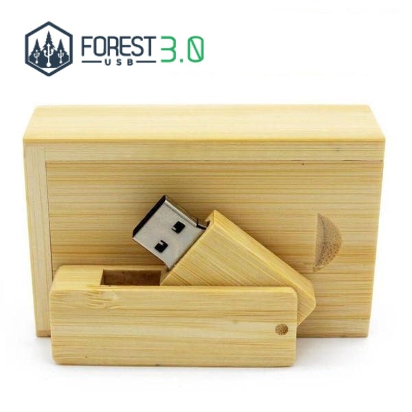 Panorama USB 3.0 Bambou avec Boite - Forest USB®