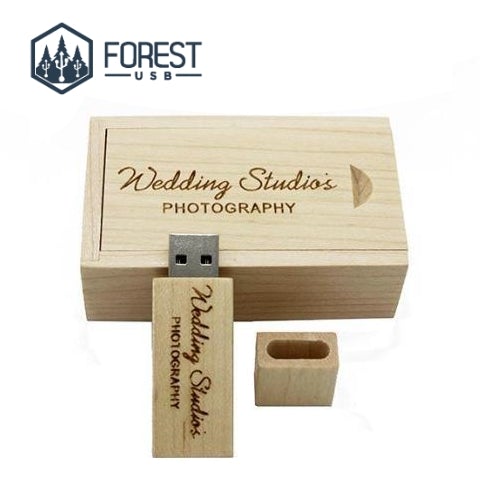 Pixel USB Érable Personnalisable - Forest USB®