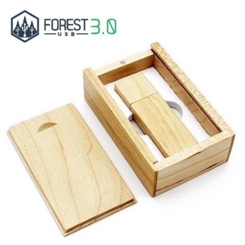 Premium USB 3.0 Érable avec Boite - Forest USB®