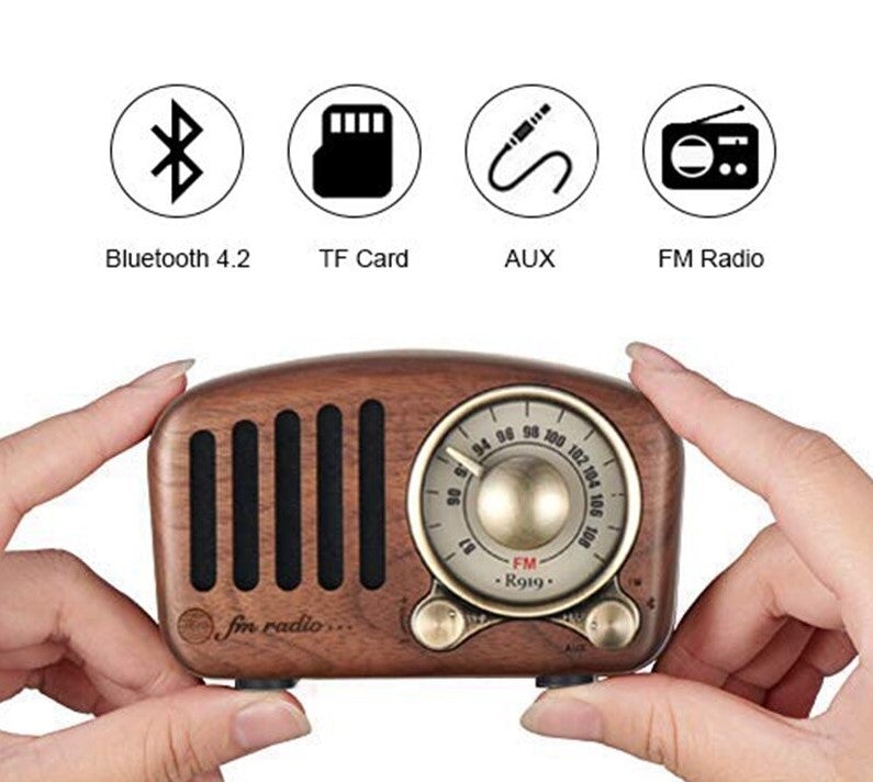 Radio vintage en bois - Livraison 10 jours gratuite
