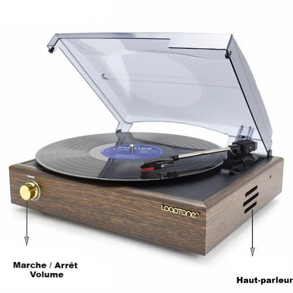 Tourne-disque rétro - USB Line - Plaqué bois - Forest USB®